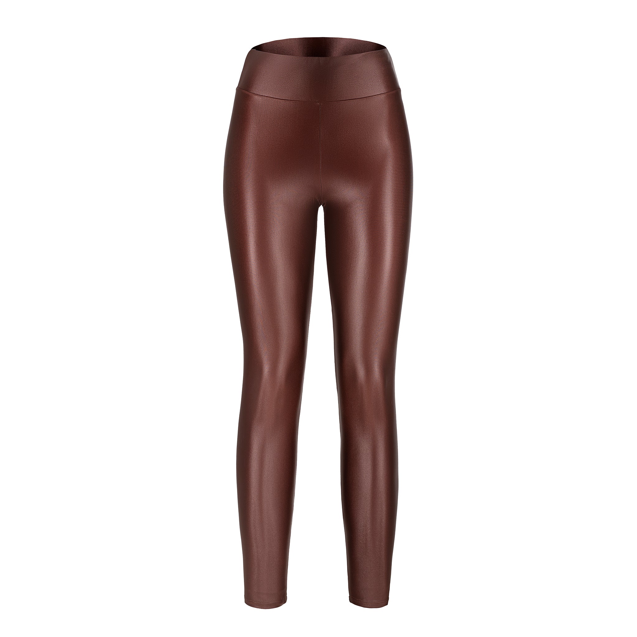 Leggings Cioccolato Effetto pelle