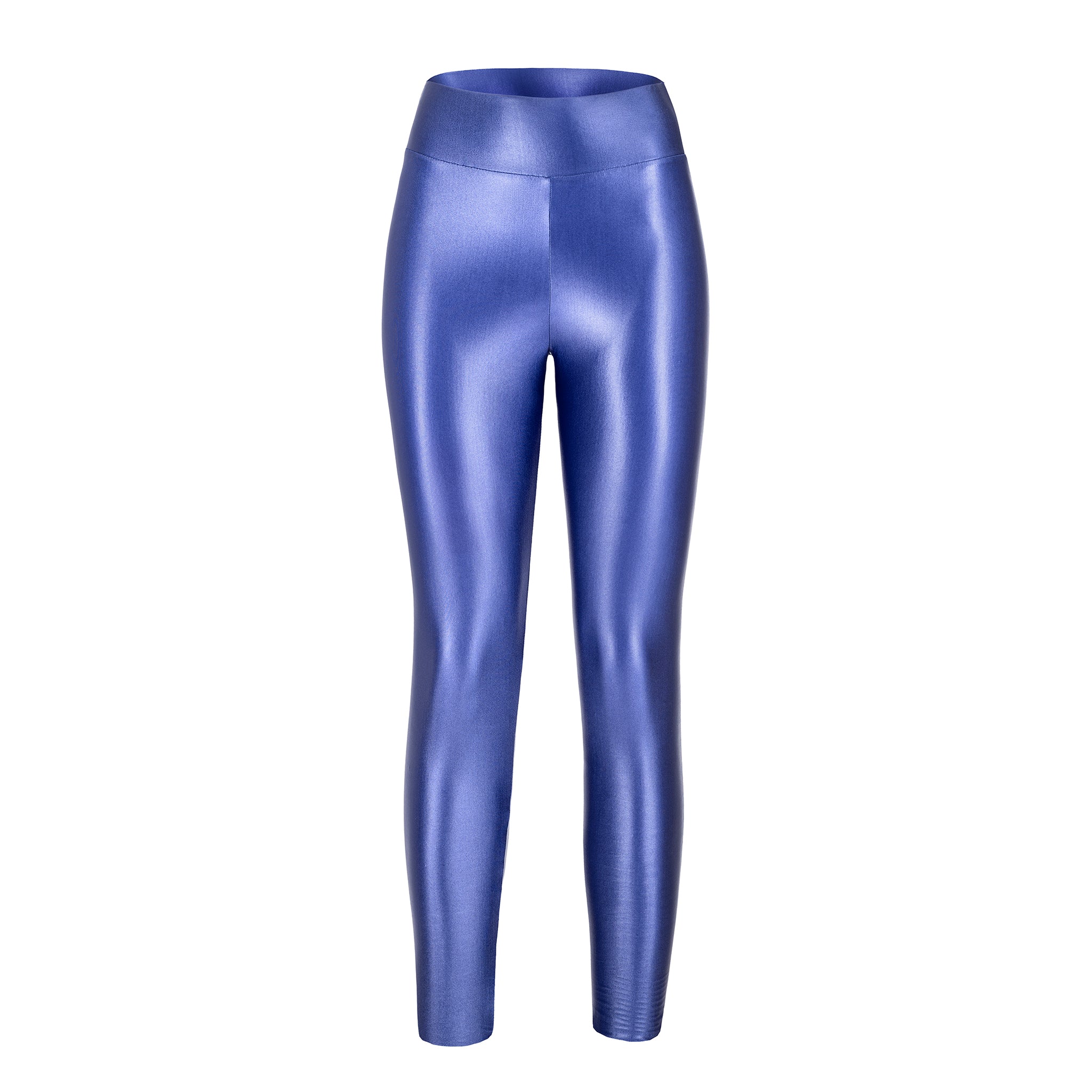 Leggings Blu Effetto pelle